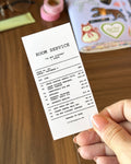 Room Service Receipt